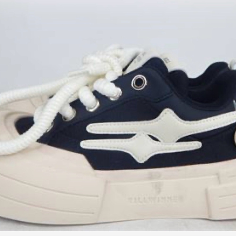 Killwinner Womens Smile Life Series Platform Sneakers Black White Size 6.5 - Picture 3 of 9